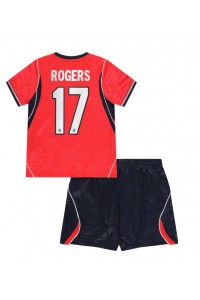 Englanti Morgan Rogers #17 Jalkapallovaatteet Lasten Vieraspeliasu MM-kisat 2026 Lyhythihainen (+ Lyhyet housut)